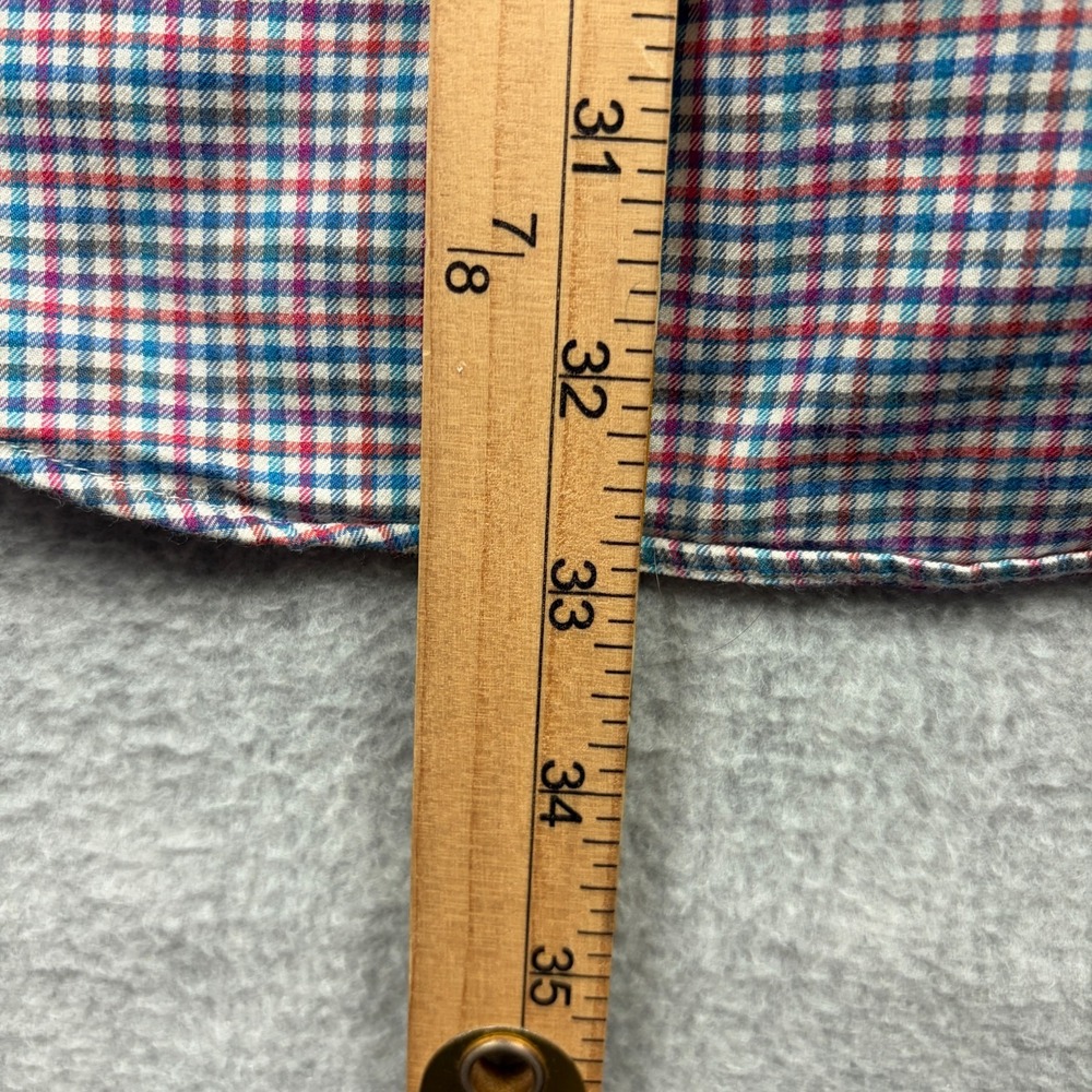 Ralph Lauren Shirt Mens Large Blue Red Tattersall Check Ivy Trad Button Down - Picture 8 of 9